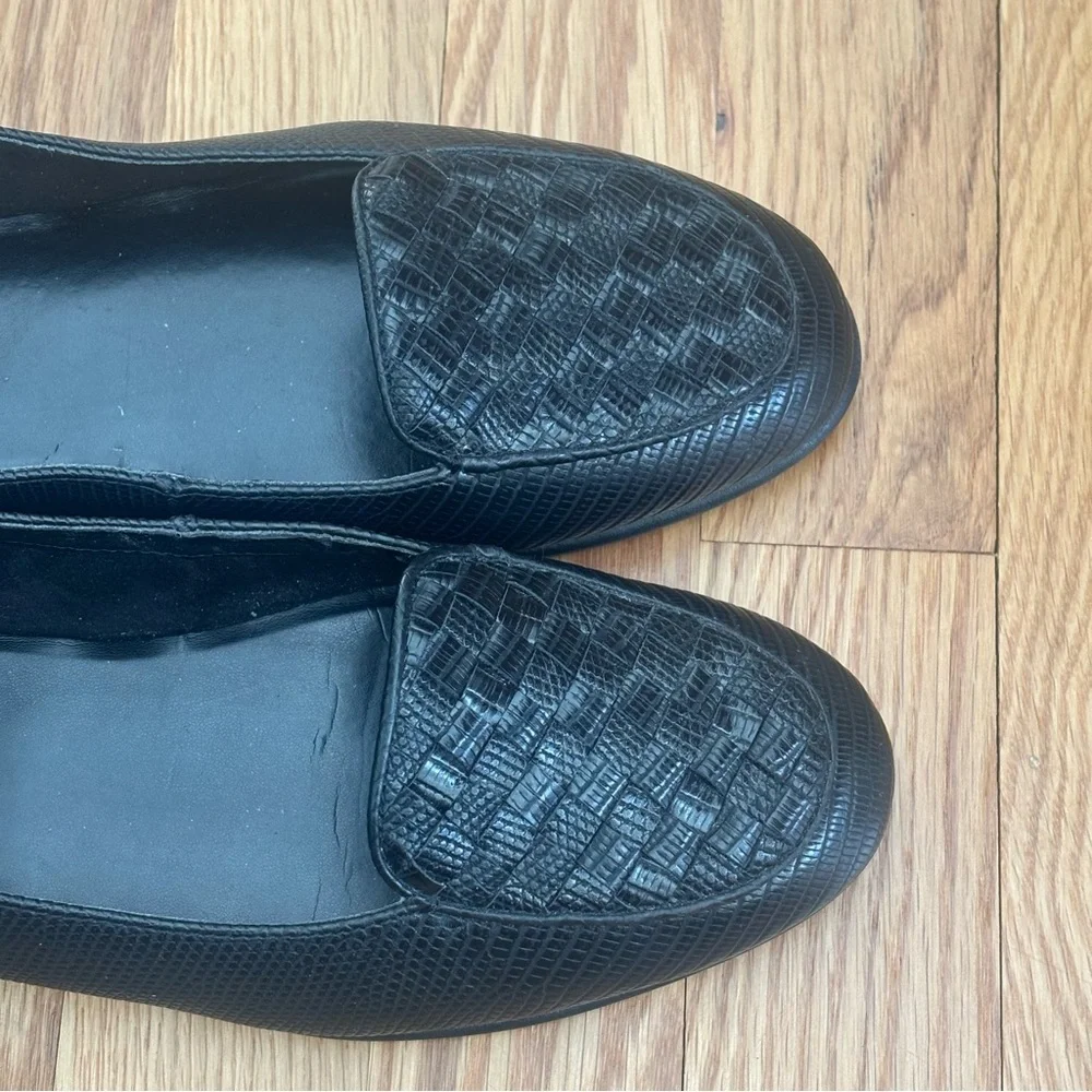 Aerosoles Black Brielle Loafers, Size 7.5